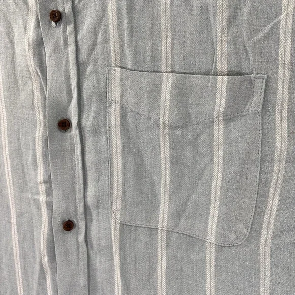 Katin Shirt men's XL Button Up Striped Short Sleeve Casual Chest Pocket Beach - Picture 3 of 11